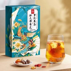 LUYUAN 반대해 국화 나한과 차 낱개포장, 2개, 10개입, 10g