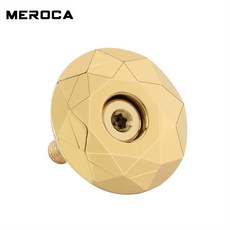 헤드셋 탑 캡 MTB 스템 자전거 커버 실버 핸들바 로드 바이크용, [01] gold, 1개