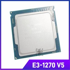 Xeon E3-1270V5 쿼드코어 스마트캐시 E3-1270 V5 DDR4 213Hz DDR3L 1600MHz E3 1270 FCLG호환A1151 TPD 80W 3.60GHz 8M, 1개