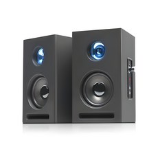 ABKO 多媒體2聲道木紋MDF PC喇叭, SP400, 黑色