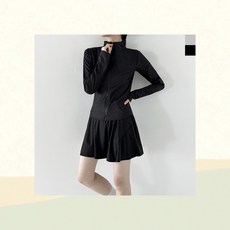 슬림핏 집업자켓 여성용 하이넥점퍼 운동복 기능성 스포티자켓