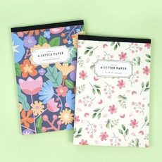 꽃길 패드 편지지 1종 그린 1개