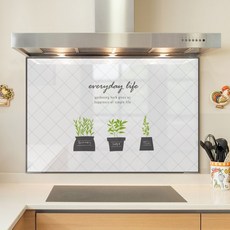 명신산업 주방아트보드 허브가든 그린 / 아트글라스 탈부착 레터링 본사 직접판매, 1개