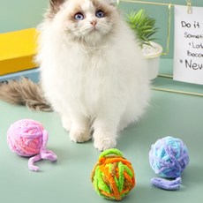 고양이 털실공 애묘토이 고양이놀이공털실 고양이털실