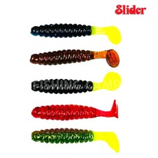 슬라이더 크래피 그럽웜 1.5인치웜 쏘가리 꺽지 소프트베이트, 45.CSGFL2210