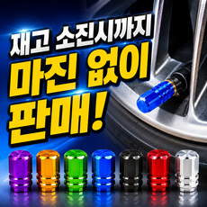 오토앤트 자동차 타이어밸브캡 4p, 레드, 1개