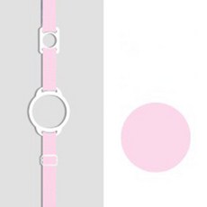 온통온유 물병 스트랩 끈달린 물통 주머니, 연핑크, 1개