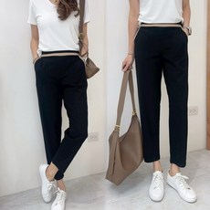 俐落OL風西裝褲 垂墜感滑順布料 辦公室女孩必備, L