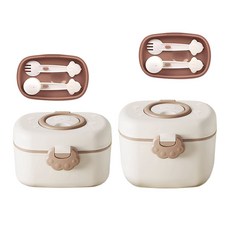 베베코지 휴대용 분유 케이스 분유통 소분통, 1개, M+L사이즈 세트(380ml+550ml)