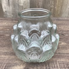 八國酥油專用油杯 耐熱玻璃油燈杯 立體玻璃蓮花杯 酥油粒燭台杯 青瓷油杯座 特大油杯, 1個, 立體蓮花-特製大型耐熱玻璃油燈杯 1 個