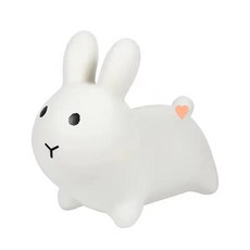 兒童充氣跳跳馬坐騎，加大加厚音樂寶寶跳跳小鹿，安全無毒玩具, 可愛小兔兔（白色）, 1個