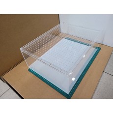 壓克力爬蟲箱 40*30*20cm 磁吸式滑蓋 爬蟲飼養盒 飼養箱 貓的水族, 1個, 請先與賣家聯絡，爬蟲箱寄送破損不理賠