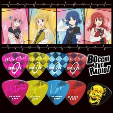 봇치더락 결속밴드 기타 일렉 피크 기타피크 봇치더록 굿즈 캐릭터 세트, 1세트