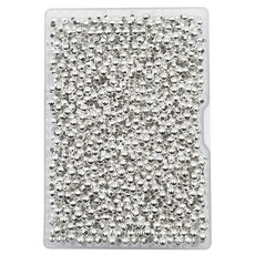 1000개 4mm 실버 철 금속 스페이서 비드 라운드 루즈 비즈 1000 Pieces 4mm Silver Iron Metal Spacer Bead Round Loose Beads