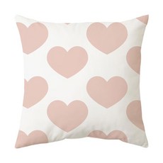 花卉愛心印花抱枕套 居家裝飾 沙發靠枕套 可拆洗靠墊, 款式六,45*45cm