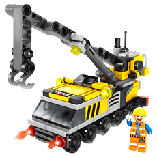 樂樂兄弟 6合1袋裝積木 兒童積木玩具 兼容某高 創意拼裝 提升想像力與動手能力, 1套裝