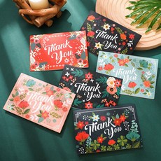 꽃감사카드 6매입 세트 편지지류 문구소품