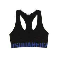 디스퀘어드2 레이서백 로고 밴드 스포츠 브라