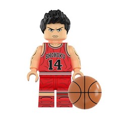 슬램덩크 미니 호환 블록 피규어 강백호 서태웅 모든 애니 캐릭터 조립 완구, XP463 - 정대만