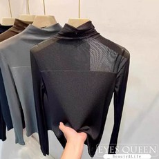 EYES QUEEN 網紗半高領上衣