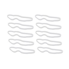 10 20개입 스포츠 논슬립 탄력 헤어밴드 얇은 축구 요가 러닝 땀밴드 여성 소녀용, 10pcs White