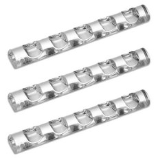 네일 붓 네일 브러시 젤 네일 붓 펜꽂이 필기구 투명 클리어 고정 휴대용 컴팩트 스틱 필기구 3개 세트