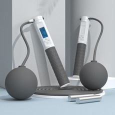 선빛 포지티브 빅볼 줄넘기 실내외겸용 홈트 유무선, 그레이, 1개