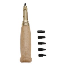 가죽공예 펀치자동 벨트 펀치 교체 가능한 음소거 로타리 펀칭 가죽 시계 공예 구멍 나사 드릴 팁 다이, 1개