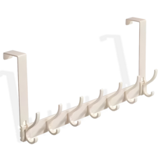 울이즈쿨 문에거는 무타공 도어행거 14후크, 아이보리, 1개