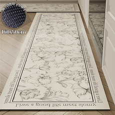 통품스토어 감성 플라워 규조토 주방발매트 특대형 미끄럼방지 친환경 주방매트, 1개