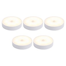 Qiaokao LED 야간 센서등, 웜 화이트, 5개