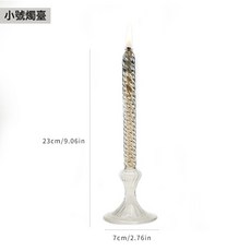 浪漫歐式玻璃燭臺蠟燭造型油燈燭光晚餐氛圍油燈酥油燈, 1組, zt2004小號