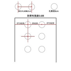 유공부직포 덮개 잡초 비닐 농업 화훼 자재 타공 00m 텃밭 농업용 구멍 원예 매트, H. 검정색 08x00미터 열 2구멍, A. 0m