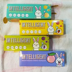 因特力淨 INTELLIGENT 兒童酵素牙膏 食品級可吞食 無氟無SLS 40g 多種口味選擇, 1個, 葡萄40g