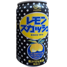 FUJIYA 후지야 레몬스쿼시 레몬 음료, 12개, 350ml