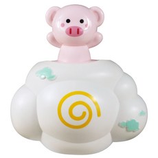兒童沐浴玩具 雲朵小豬造型噴水戲水玩具, 戲水粉色小豬, 1個