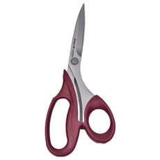 Clover 可樂牌 拼布剪刀, 長17公分(含握柄), 高級不銹鋼, 日本產, 紅紫, 1個