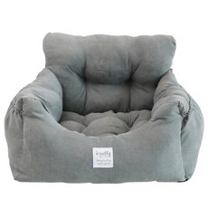 차량용 애완동물 매트리스 차량용 개집 애완견 자동차 안전좌석, 그레이M, 1개