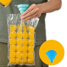 유저핏 얼음 비닐팩 트레이 일회용 캠핑 얼음틀 100p USERFIT-8201, 100개