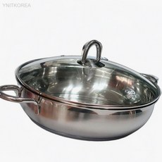 ELO 스텐 인덕션 전골냄비 28cm 유리뚜껑냄비 대형냄비, 상세페이지 기재