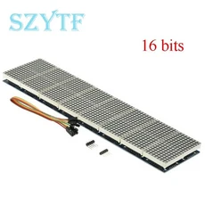 케이블 DIY 키트용 컨트롤러 디스플레이 모듈 MAX7219 60 LED 매트릭스 도트 비트, 06 16 bits, 1개