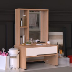 APEX 아미띠에 600 좌식 화장대, 오크화이트