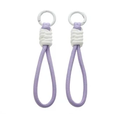 파라코드 꼰 우븐 키 체인 손목 로프 전화 케이스 분실 방지 스트랩 링 생존 도구 배낭 버클 12cm, 19 Color 22