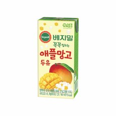 JUNGFOOD 베지밀 꼭꼭 씹히는 애플망고 두유 190mlx16팩 214812 {MH}, 190ml