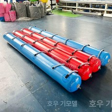 에어바운스 운동회 공기 게임 단색 길이 구름사다리 과녁 바운스 공기주입식 체육대회 사다리, 1개, 7. 6m 10인용 가로대