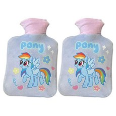 StarR 포니 스퀘어 보온 물주머니 500ML 블루, 2개