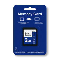 빈티지 디지털 카메라 전용 저용량 2GB SD CARD, 1개