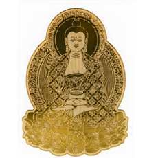 큰나무 행운 소원성취 황금 불교 부처님 스티커, 1개, 아미타불b