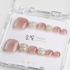 손빛 수제 자석 핑크 스톤 핸드메이드 패디팁 루아 P18, 1개, 루아 M