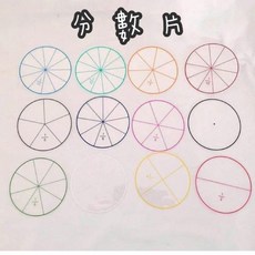 分數概念 透明分數片, 1個